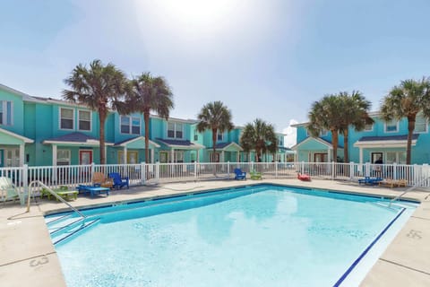 Make a splash in the sparkling communal pool!
