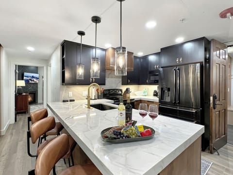 The kitchen has been outfitted with quality ZLINE appliances and kitchen tools.