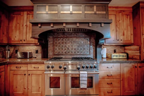 Top of the line Wolf stove + microwave