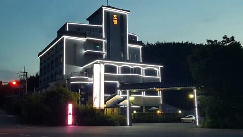 Front of property - evening/night