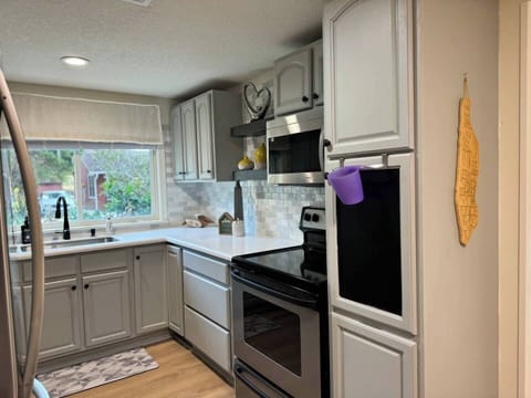 Fully stocked kitchen