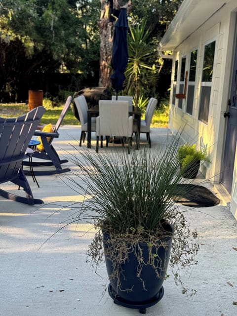 Outdoor seating and dining