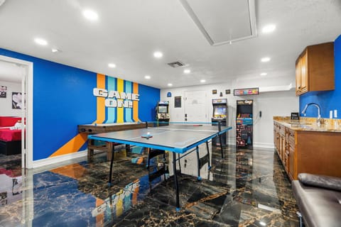 Duke it out in the game room!