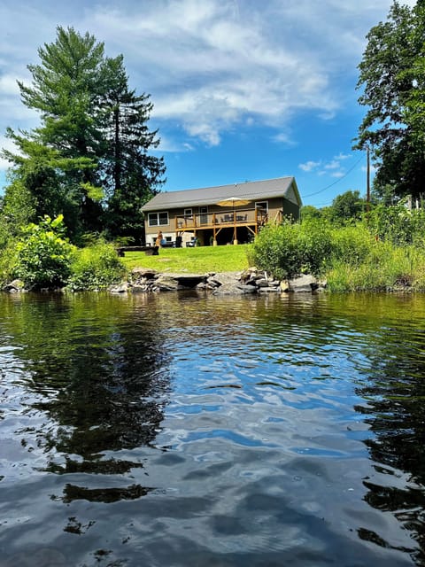 View of the house from the Creek