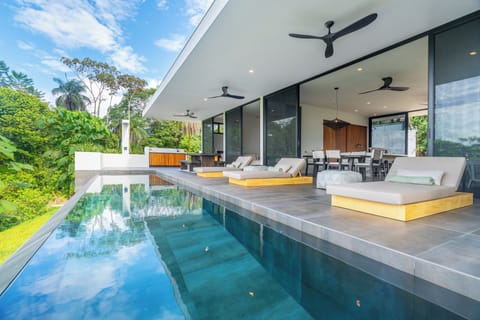 A chic pool area with beautiful views, designed for both relaxation and enjoyment.