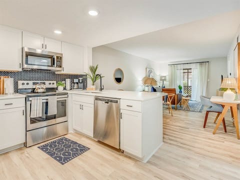 Full Kitchen with Stainless Steel Appliances