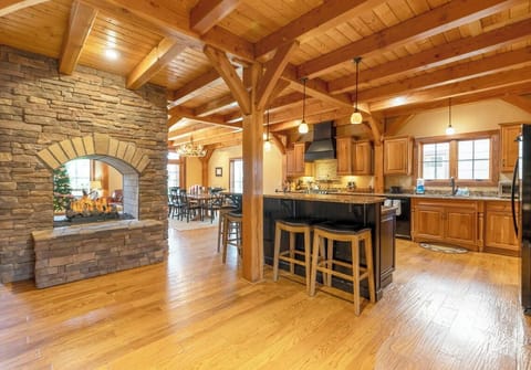 Open Floor Plan--- with Double Sided Gas Logs