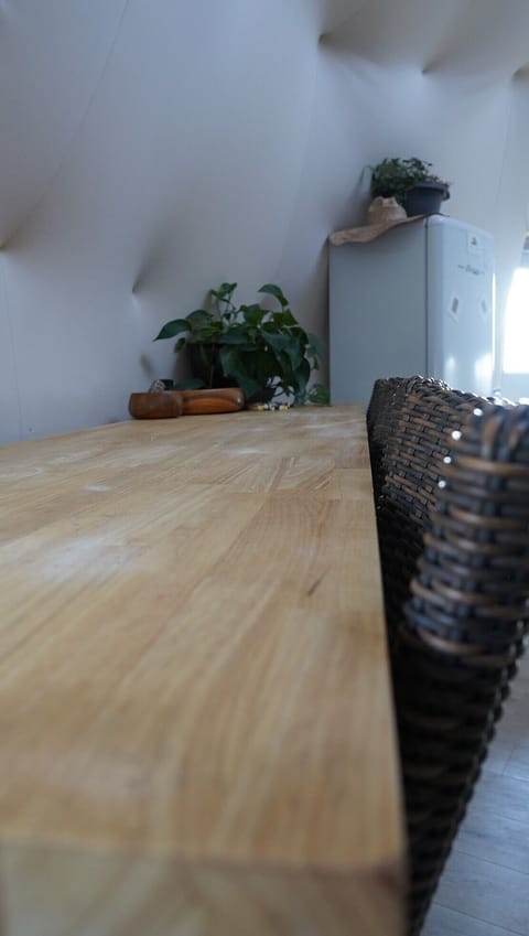 Bar seating in the kitchen