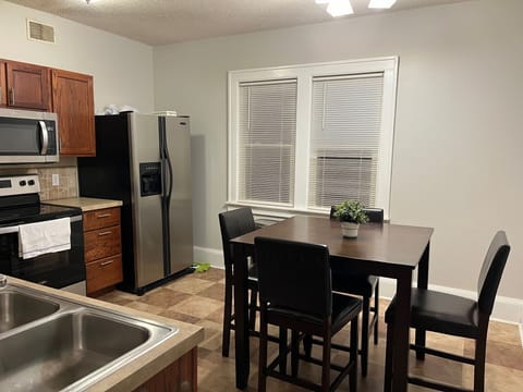 Dining area and table with chairs