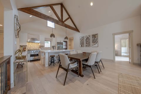 Dining table with seating for 6