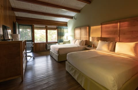 Room, 2 Queen Beds (Lodge) | Iron/ironing board, WiFi, bed sheets
