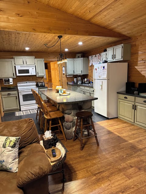 The kitchen with all that you would need to cook nice food.