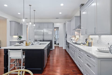 Chef's kitchen with oversized island