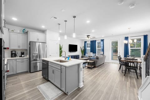 Main Level - Kitchen, Living, Dining