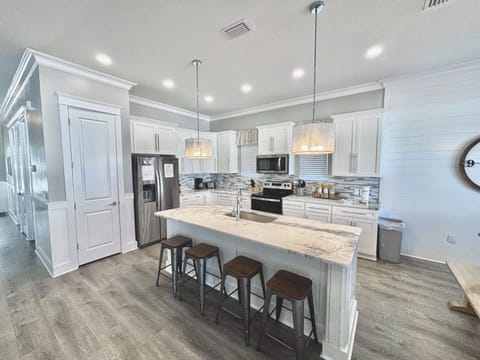 Large kitchen island