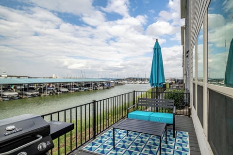 Take in the marina views and relax on the deck!