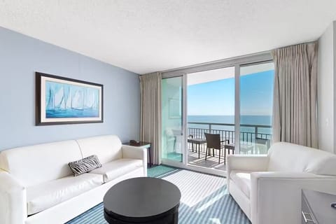 Bright Living Room With Direct Ocean View