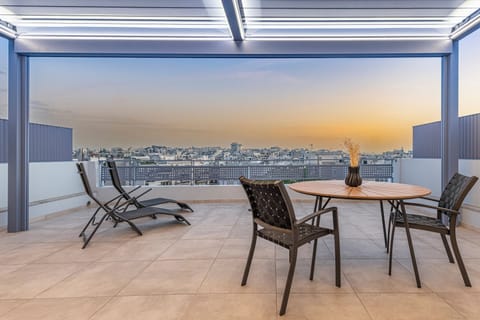 Luxury Studio, City View | Terrace/patio