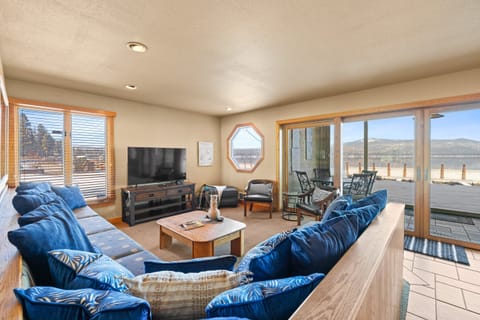 Living Area with a lake views