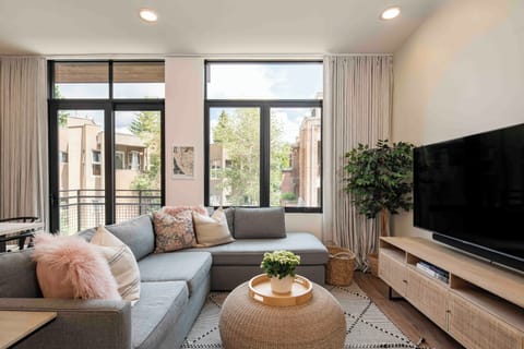 Living room with abundant light