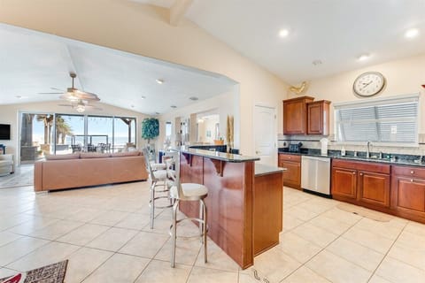 Catch some amazing views of the waves while you cook