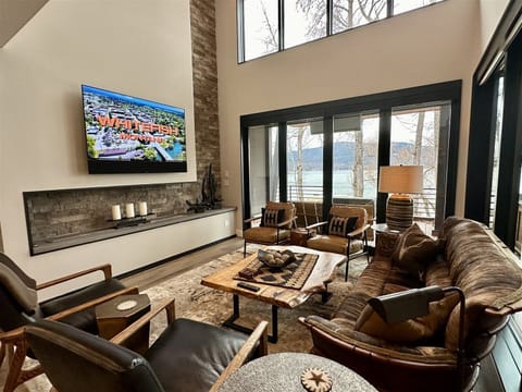 Beautiful living room with high end furnishings