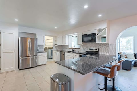 Our fully stocked kitchen