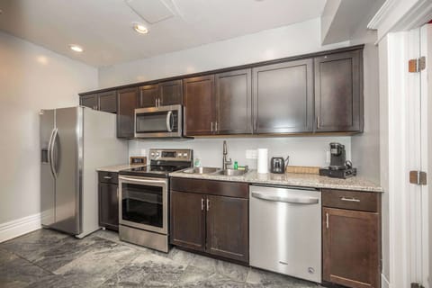 The kitchen is equipped with everything needed for an unforgettable stay