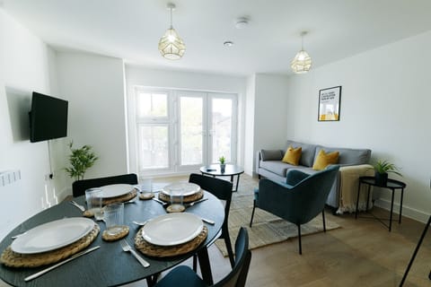 Sit down for dinner or sprawl on the sofa