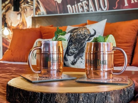Welcome to Bourbon Country Reserve - with themed rooms for all the most famous distilleries nearby: Four Roses, Wild Turkey, Woodford Reserve and Buffalo Trace! 