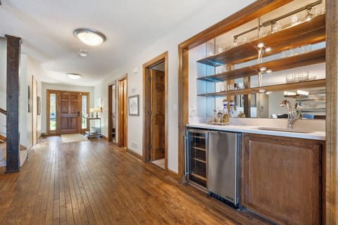Mini bar with Ice maker and Wine Cooler