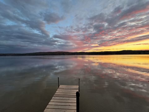 Sunrises and sunsets are both special from this peaceful dock. 