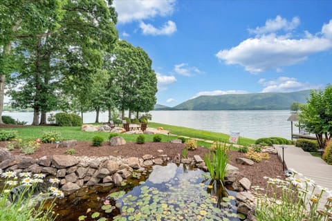 Beautifully landscaped yard and easy access to the lake.