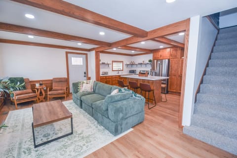 This is the Living Room, Dining Room & Kitchen