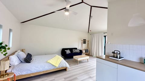 Bright and airy studio designed for comfort and convenience.