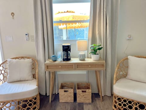 Step out of the guest house and straight into your private backyard oasis, complete with lush surroundings and endless relaxation opportunities.