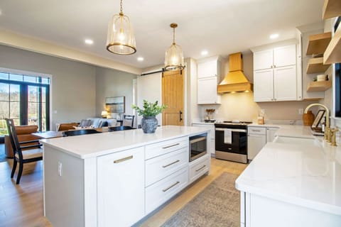 Full kitchen includes stove top, oven, microwave, dishwasher, refrigerator, and more!