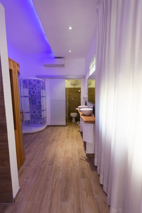 Superior Studio Suite | Bathroom | Shower, free toiletries, hair dryer, bathrobes