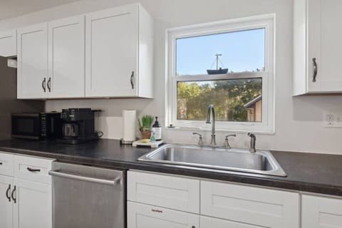 Start your mornings with coffee made fresh in our coffee pot, with ample counter space to make your routine easy and enjoyable.