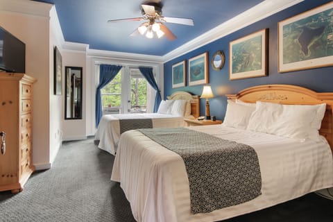 Standard Room, 2 Double Beds | Free wired internet, bed sheets