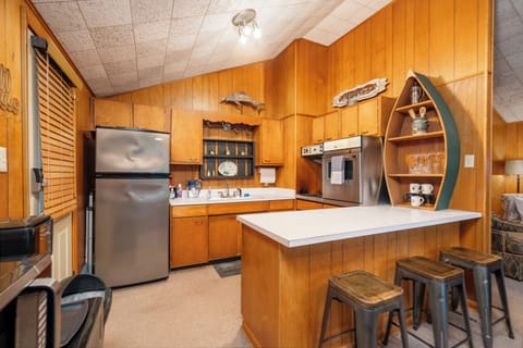 Original kitchen is well-stocked and waiting for you!