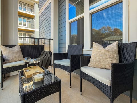 Outdoor Patio to enjoy Wine or Coffee, whatever your preference