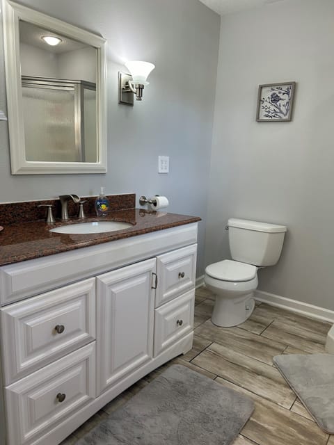 Bedroom and bathroom ensuite. Clean and spacious.