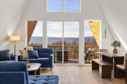 Main level - open concept living room, dining area, and kitchen