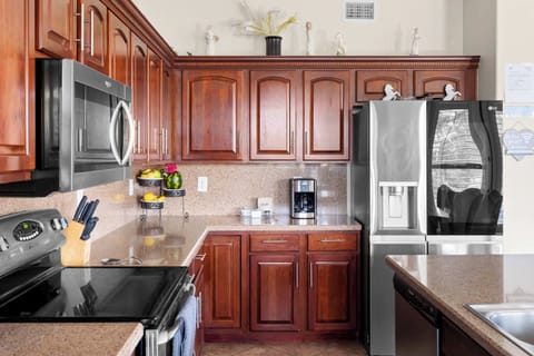 Our fully stocked kitchen