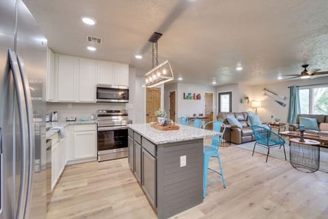 Open concept kitchen and living room