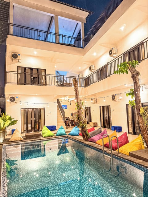 King Size Bed with Pool View | View from room