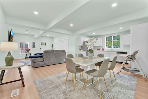 Open concept layout. Central AC/ Heating. Have meals together and  relax.