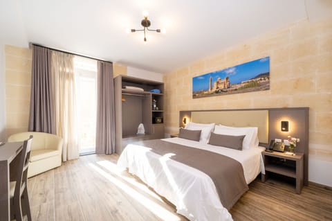 Double Room, Balcony | In-room safe, desk, free WiFi, bed sheets