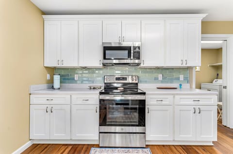 A starter supply of amenities are provided